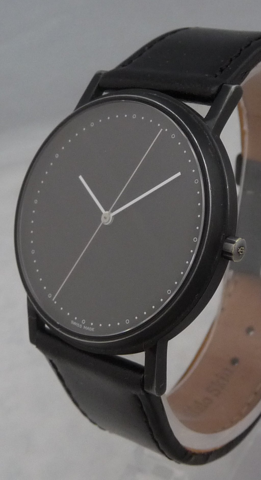 Georg Jensen Denmark Model 345 36mm Mens Black Ss Nice 1990 S Swiss Guaranteed To Be As Described And Satisfaction This Is A Very Nice Georg Jensen Watch It The Denmark Design Number 345 Vintage