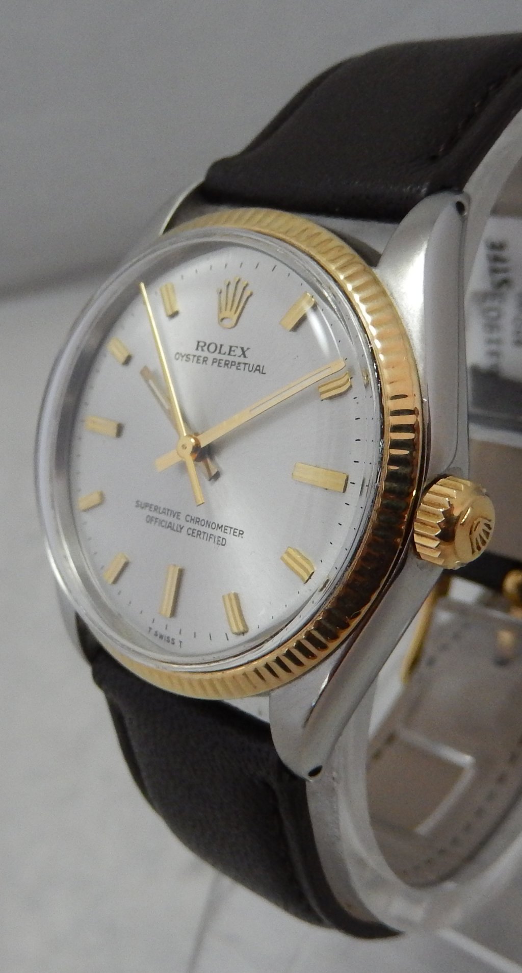 Details about Rolex Oyster Perpetual 18k/ss Gold \u0026 Stainless Steel Mens Watch Model 1005 1967