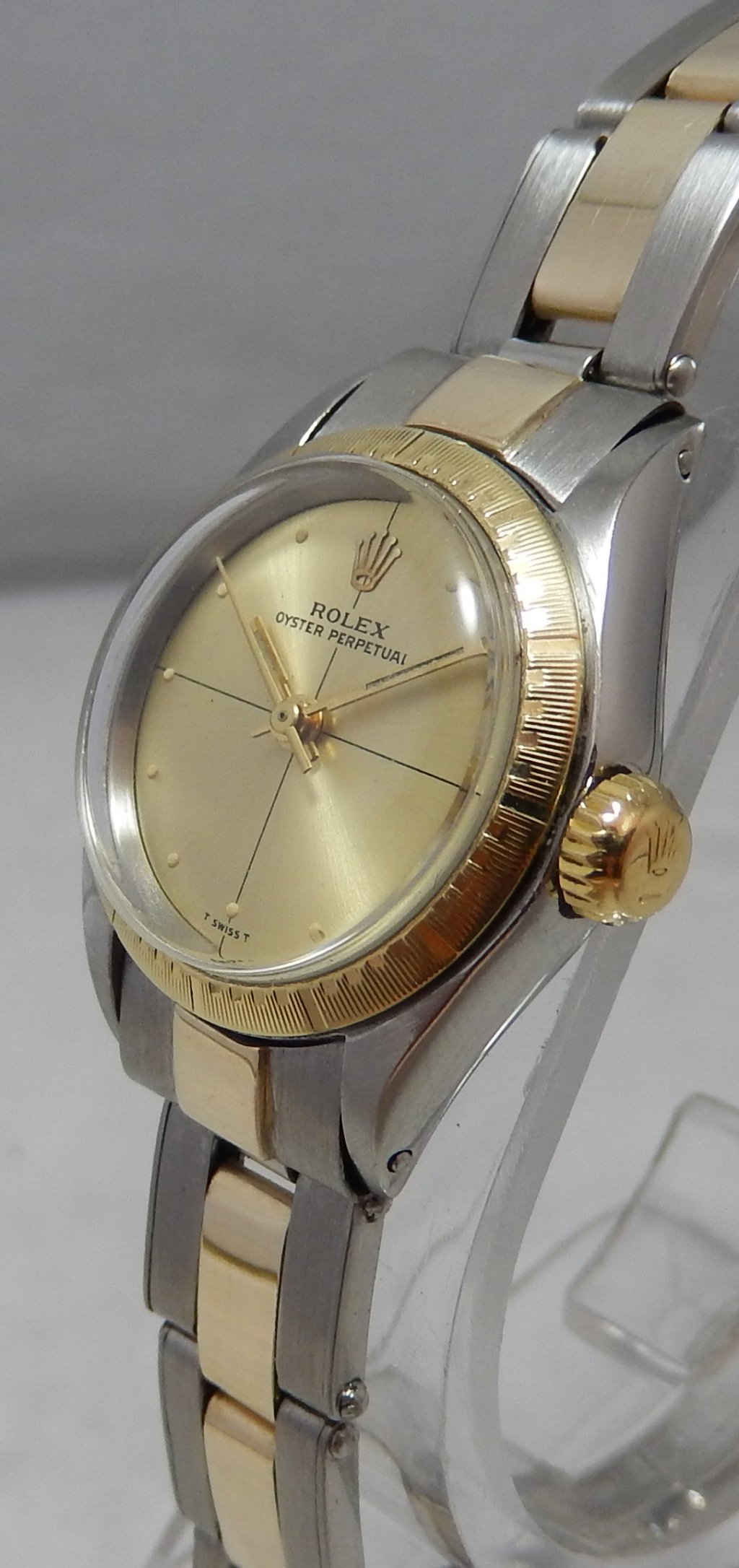 Details about Rolex Oyster Perpetual ZEPHYR Ladies 14k/ss Gold Watch Orig Band \u0026 Dial 1971