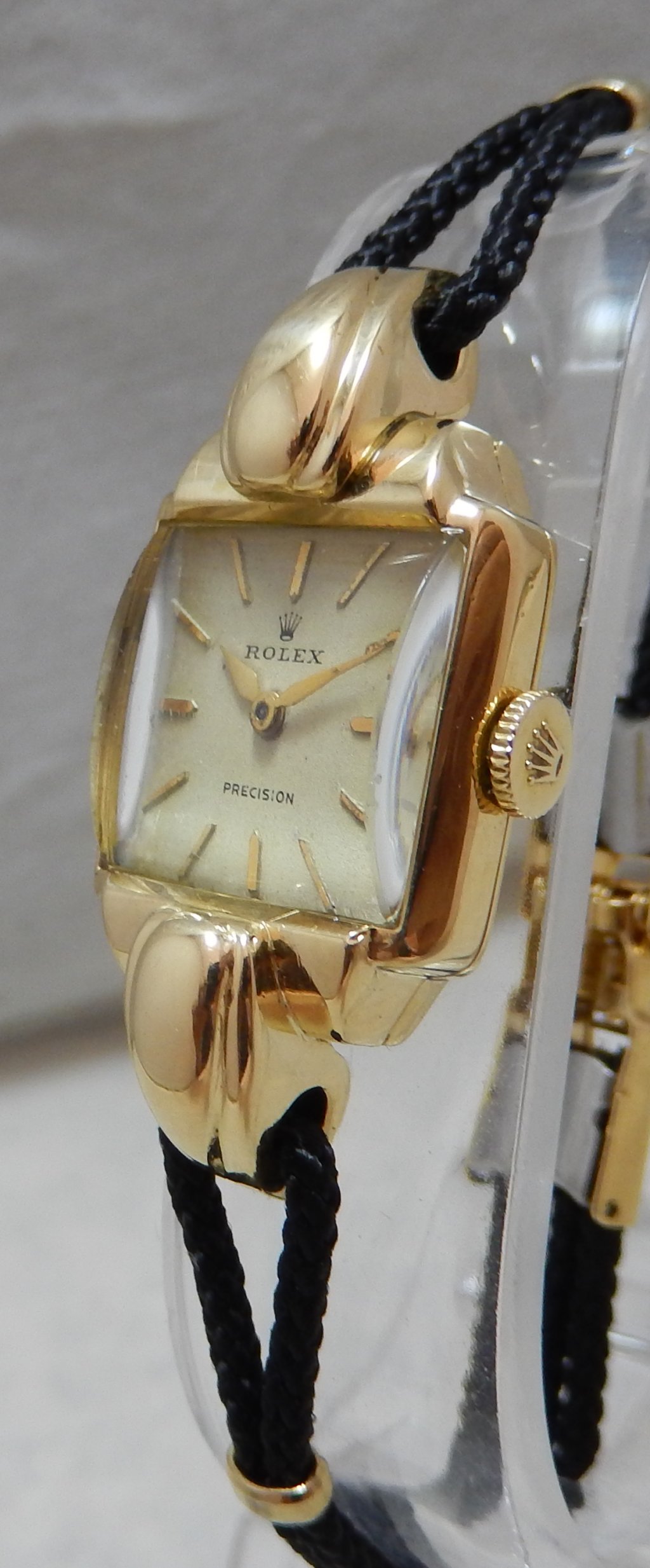 rolex precision gold watch