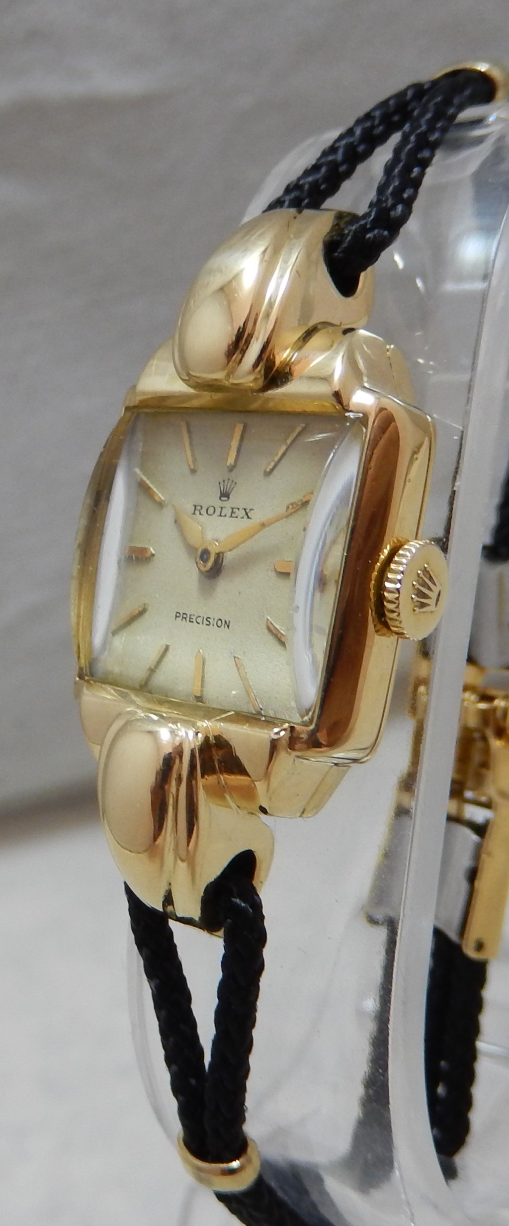 rolex precision 18k gold