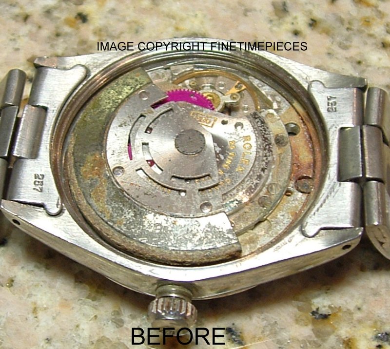 rolex watch cleaning